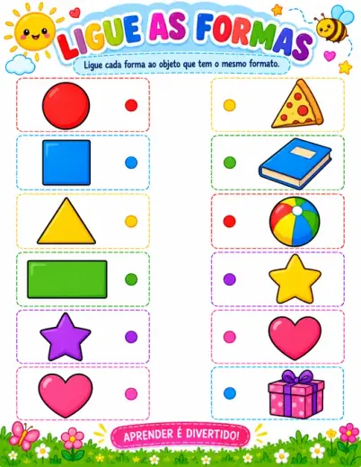 Ligue as formas